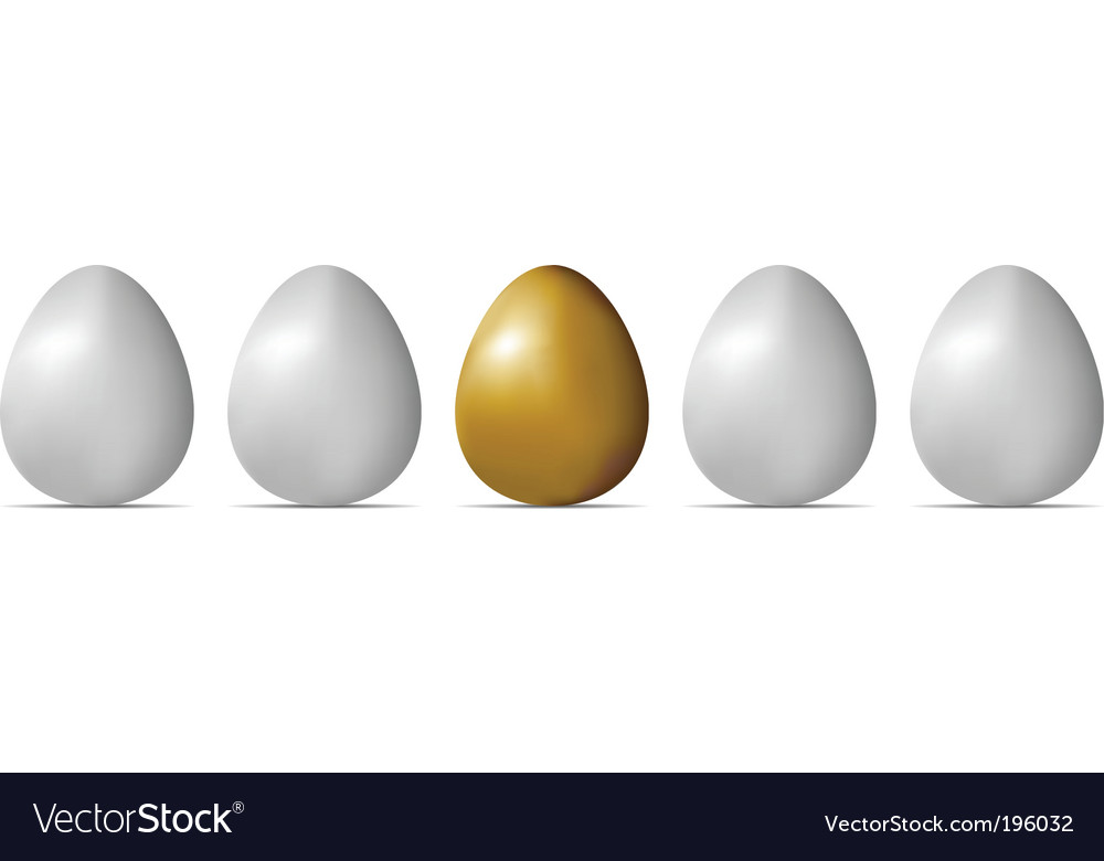 Egg object Royalty Free Vector Image - VectorStock