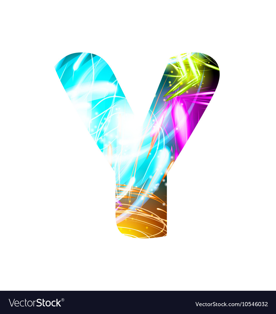 Glowing light effect neon font color design text