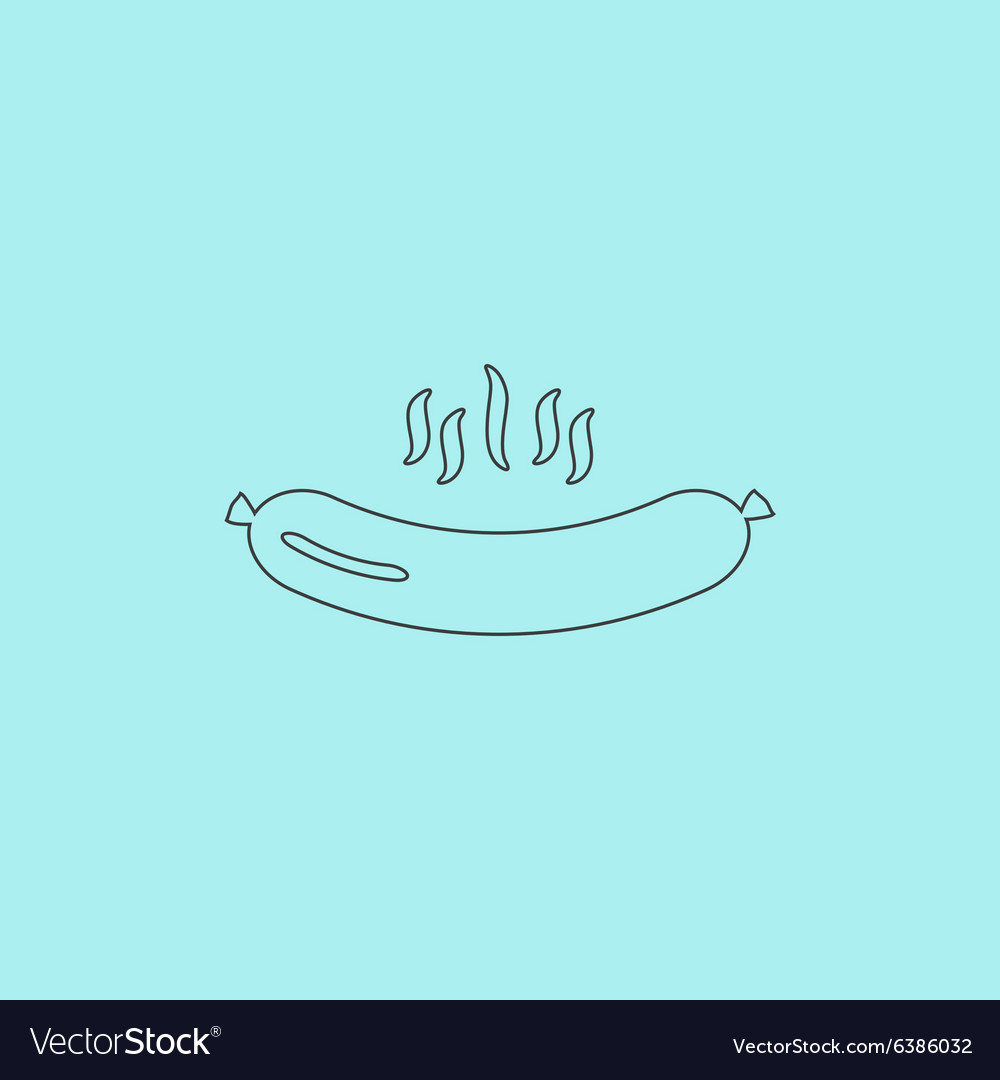 Grilled sausage icon