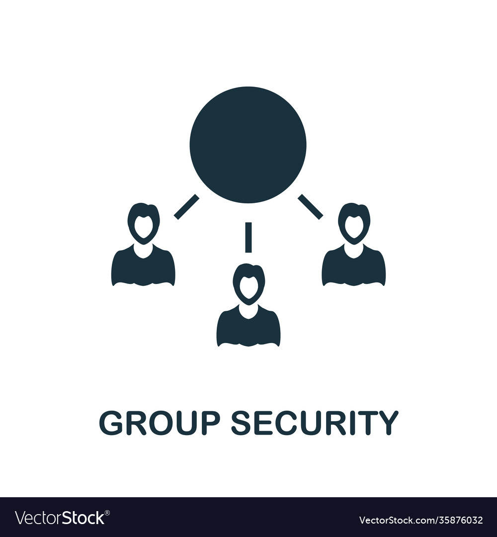 Group security icon simple element from internet