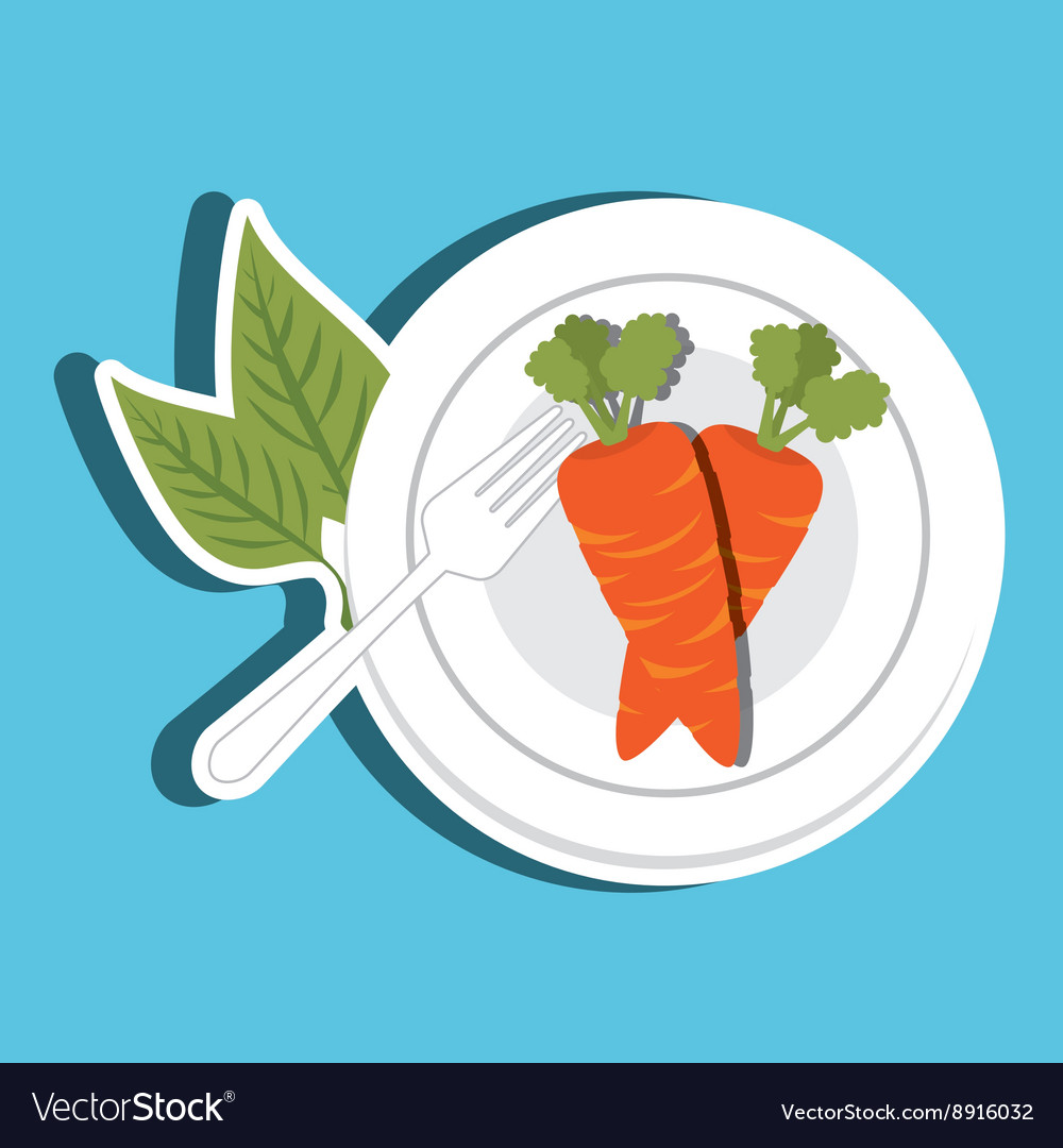 Healthy food design Royalty Free Vector Image - VectorStock