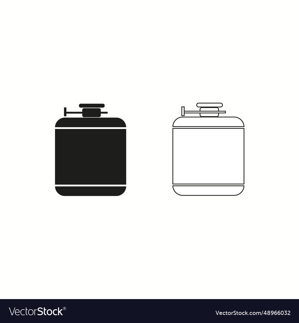 Hip flask icon sign for web