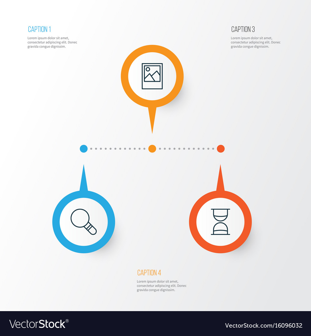 Internet icons set collection of hourglass image