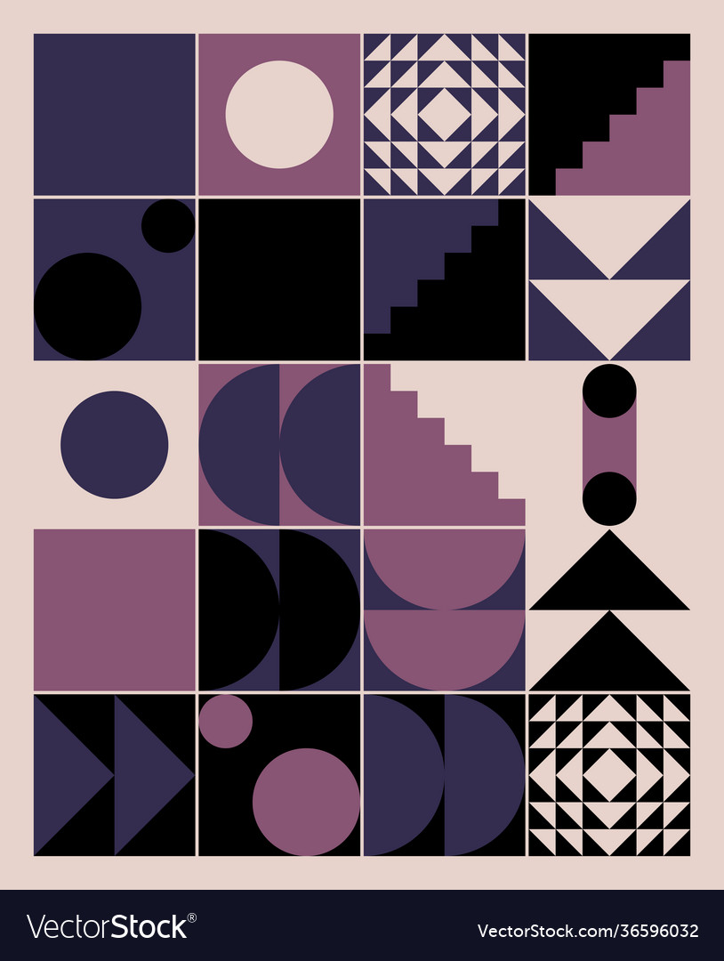 Minimal geometric pattern design