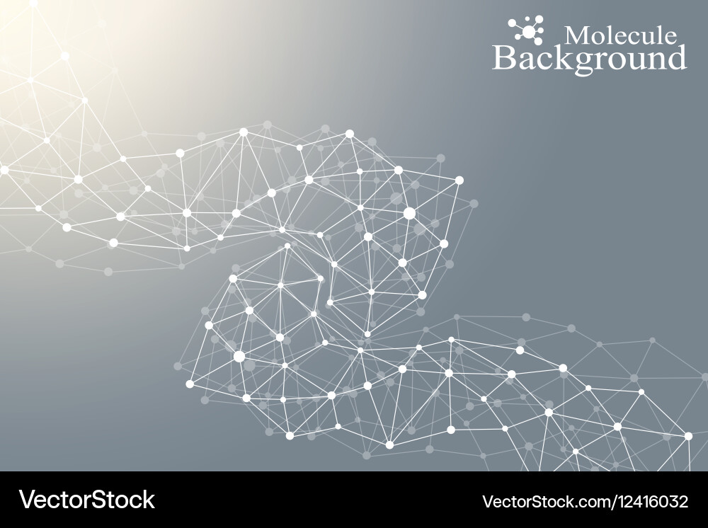 Modern structure molecule dna atom Royalty Free Vector Image