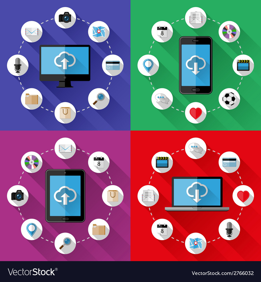 Set of web and business concepts