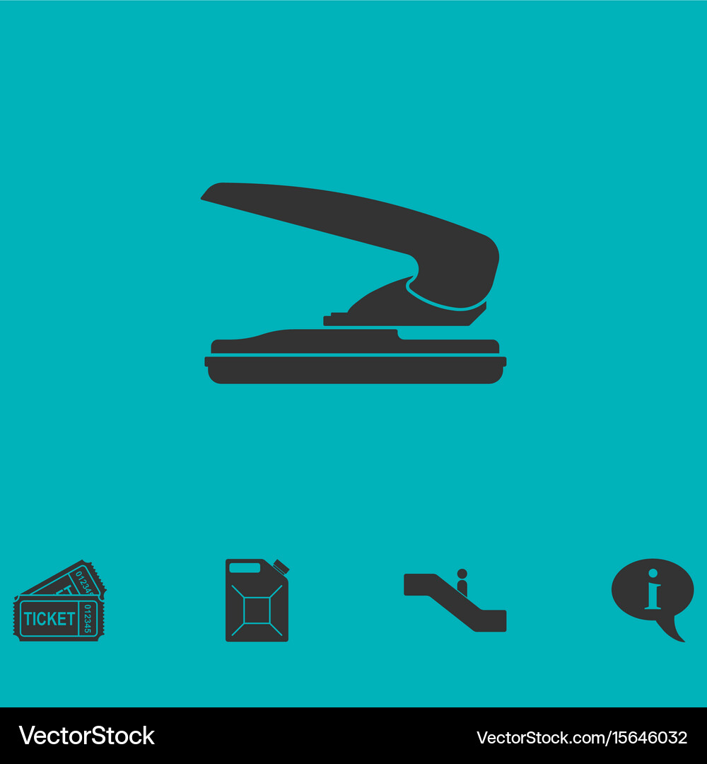 Stapler icon flat Royalty Free Vector Image - VectorStock