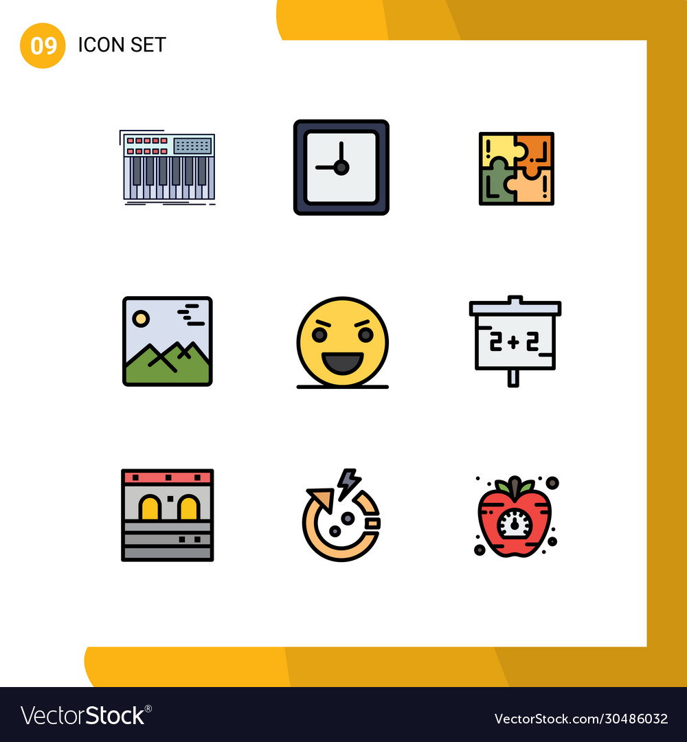 User interface pack 9 basic filledline flat