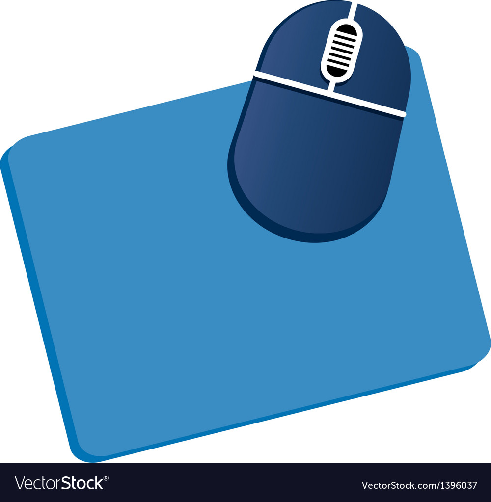 A mousepad is placed