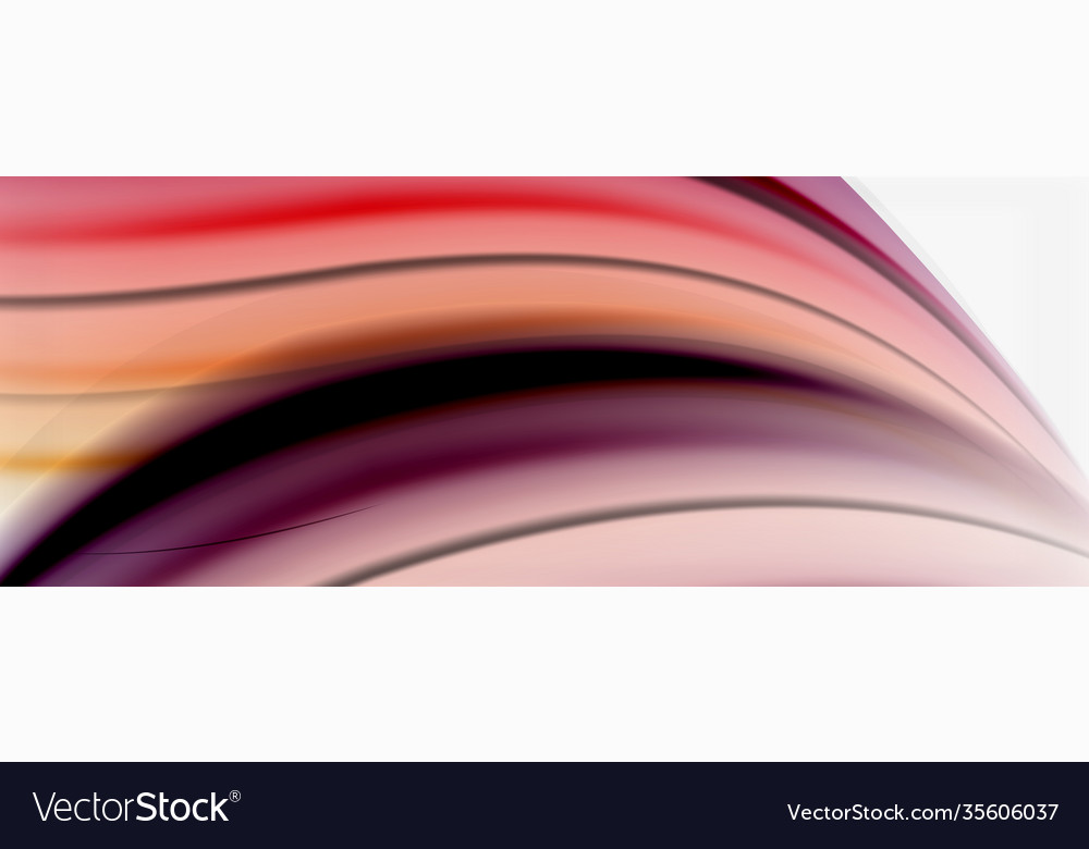 Abstract background smooth flowing lines blurred vector image Abstract background smooth flowing lines blurred
