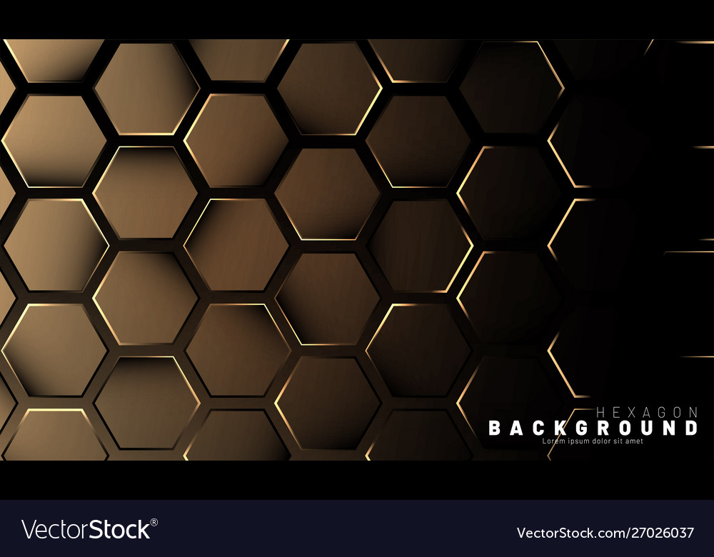 Abstract hexagon gradient colorful light pattern