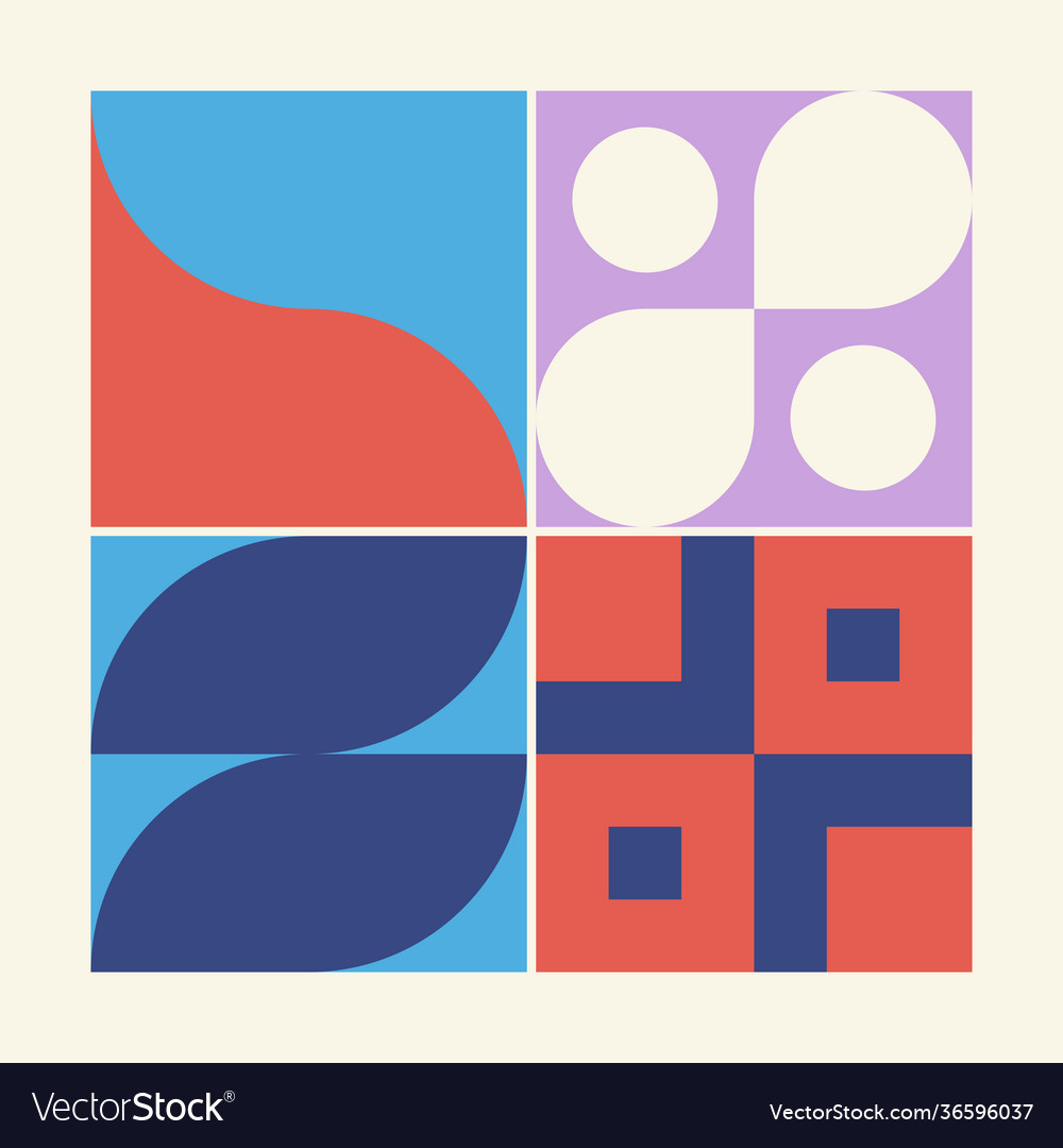 Abstract square pattern design