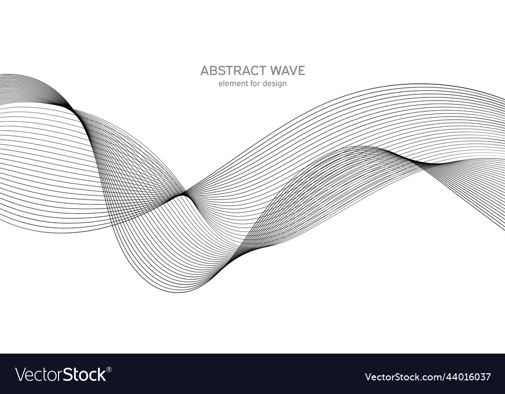 Abstract wave element for design digital
