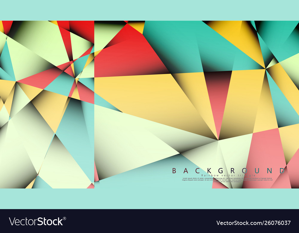 Background mosaic triangle vector image Background mosaic triangle