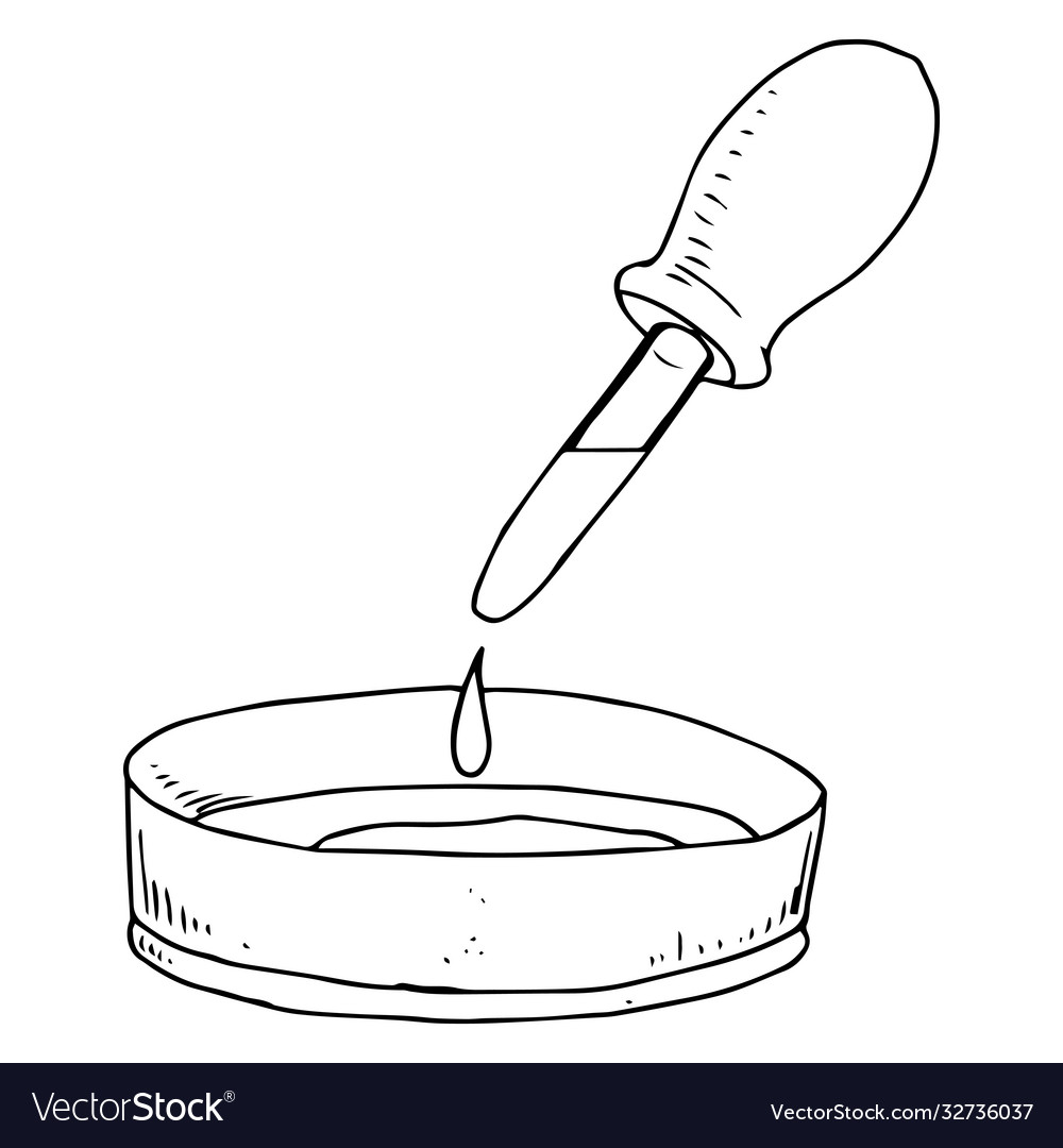 Chemical pipette with a flask for testing