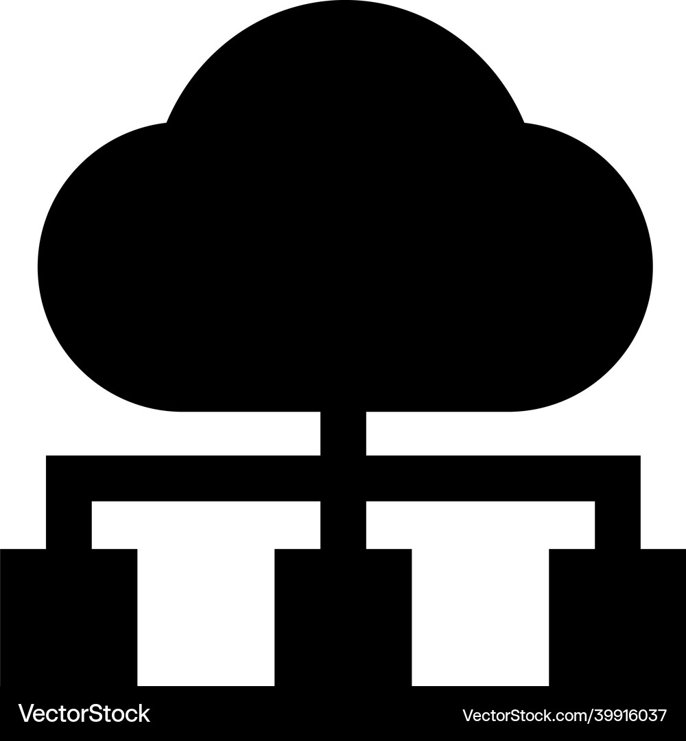 Cloud network Royalty Free Vector Image - VectorStock