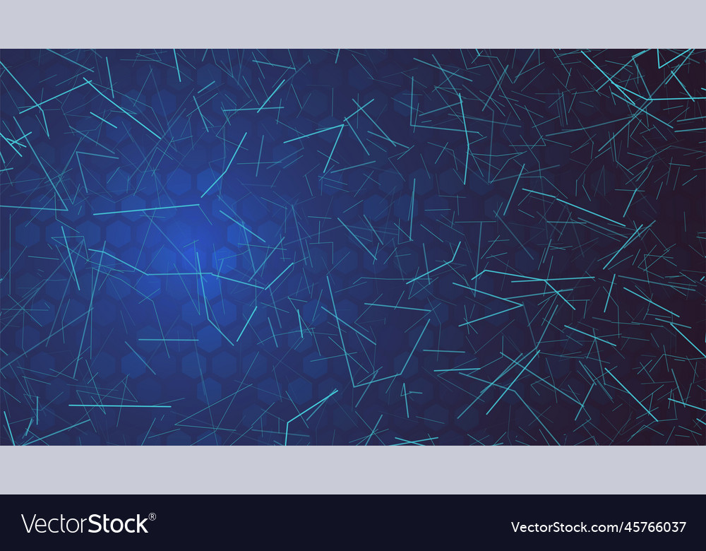 Dynamic Blue Hexagonal Particle Background