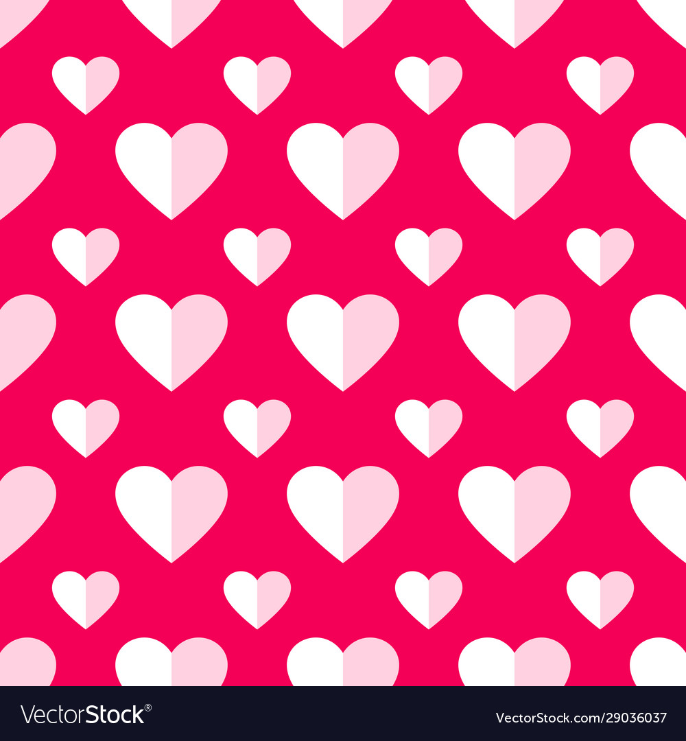 Heart seamless pattern love valentine day romantic