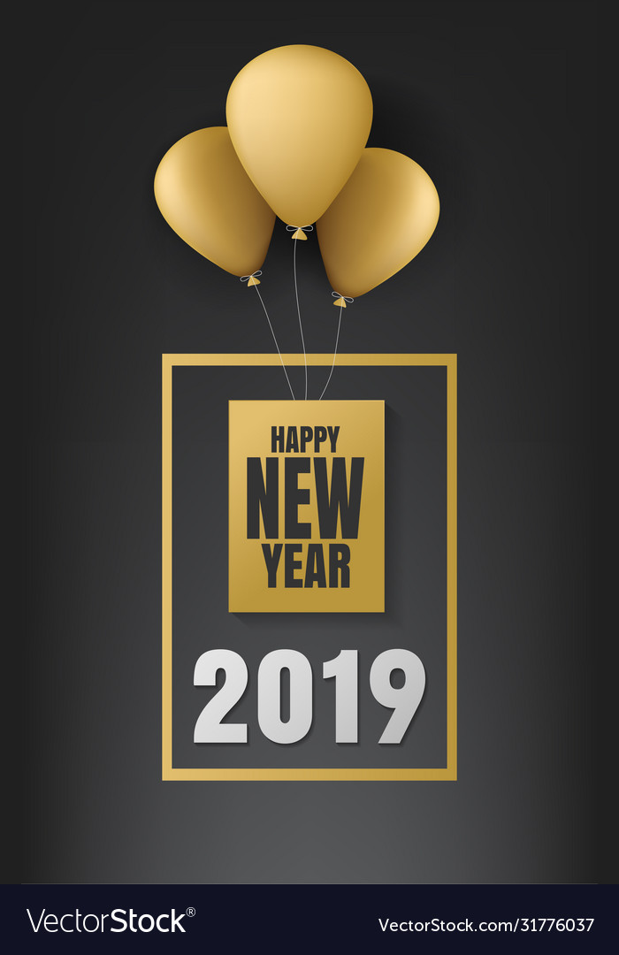 Merry christmas and happy new year 2019 banner vector image Merry christmas and happy new year 2019 banner