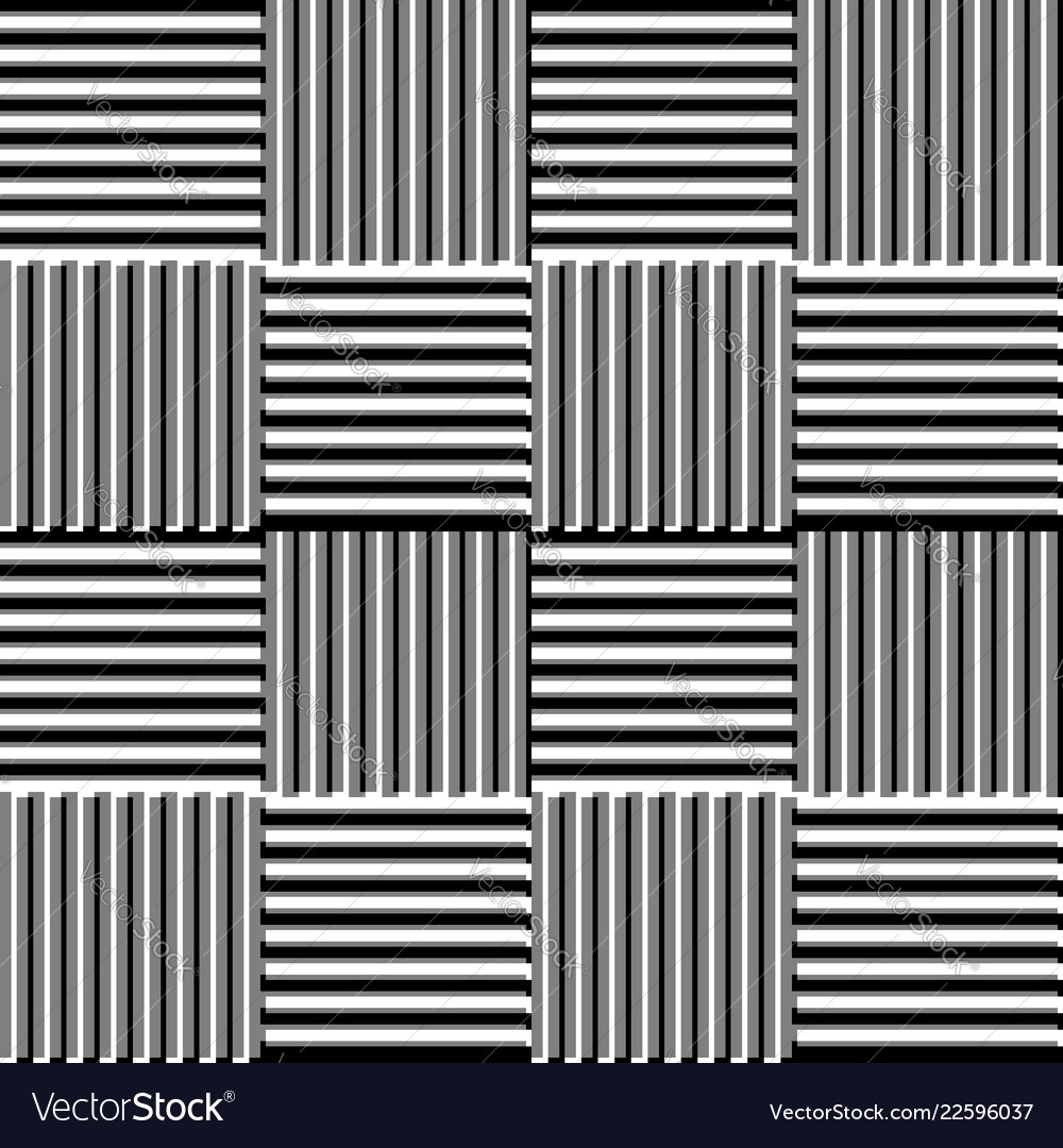 Mosaic of squares with embossed offset line vector image Mosaic of squares with embossed offset line