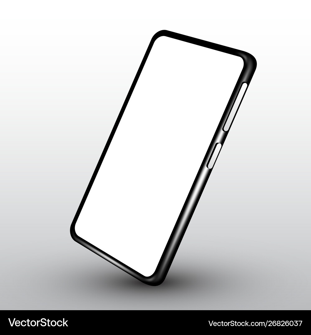Realistic Smartphone Mockup Cellphone Frame With Vector Image