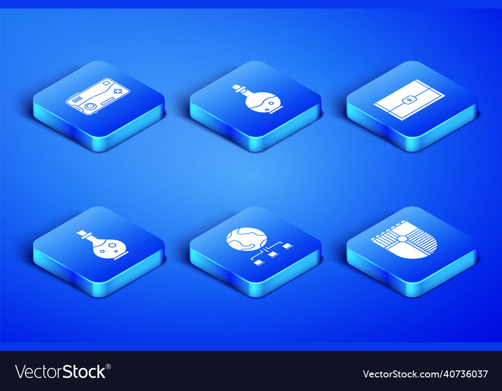 Set shield for game mobile and playing vector image Set shield for game mobile and playing