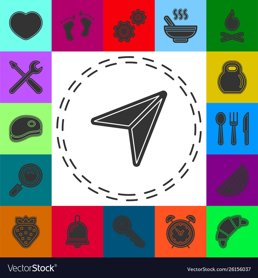 Simple cursor icon vector image Simple cursor icon