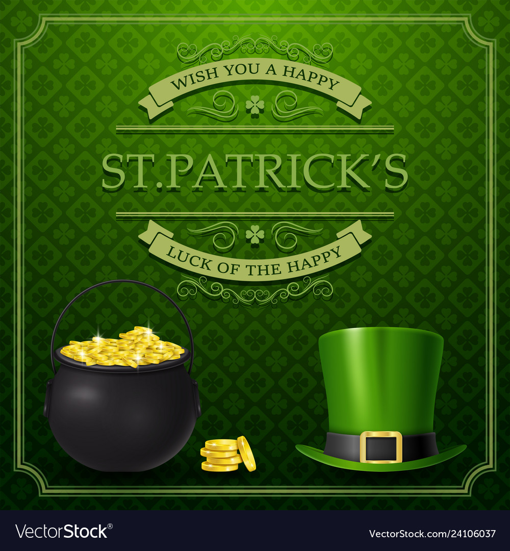 St. Patrick's Day - Golden Coins & Hat