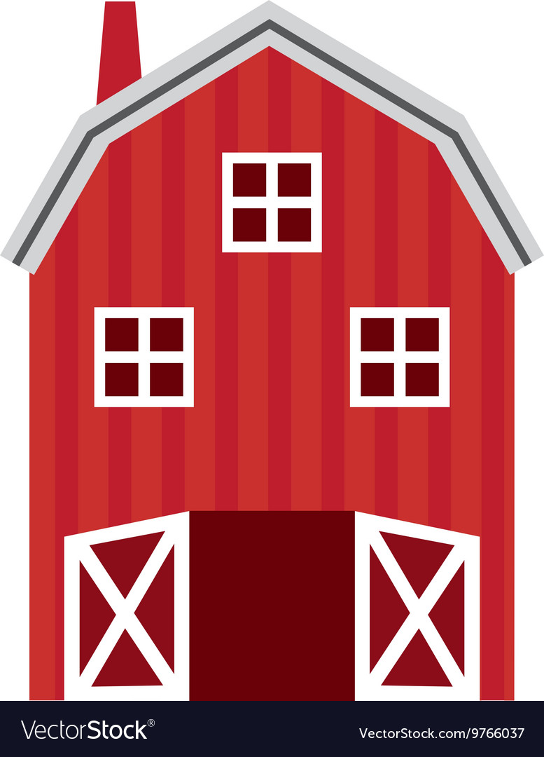 Stable farm isolated icon design Royalty Free Vector Image