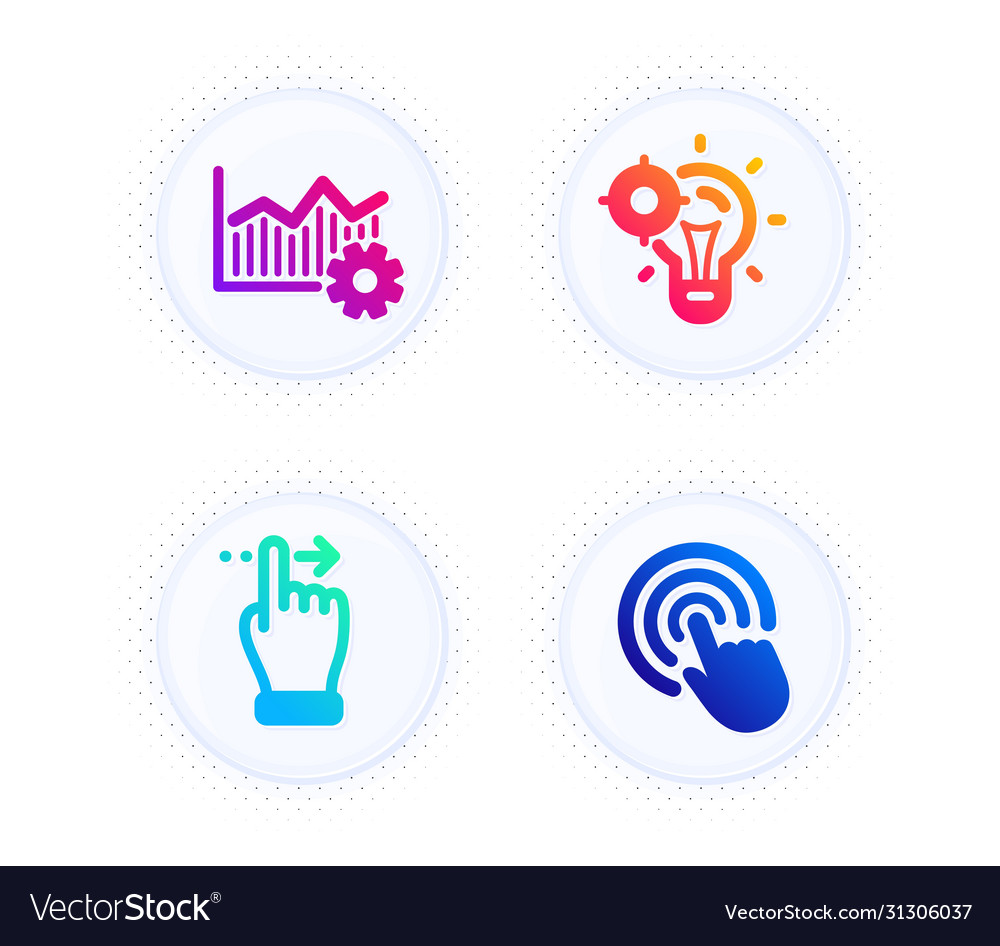 Touchscreen gesture seo idea and operational vector image Touchscreen gesture seo idea and operational