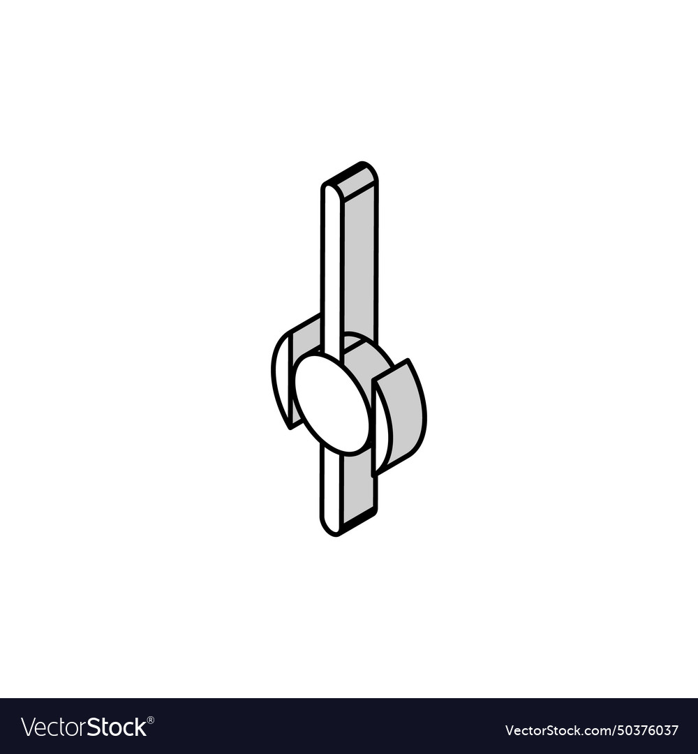 Ui scroll sign isometric icon Vector Image Ui scroll sign isometric icon