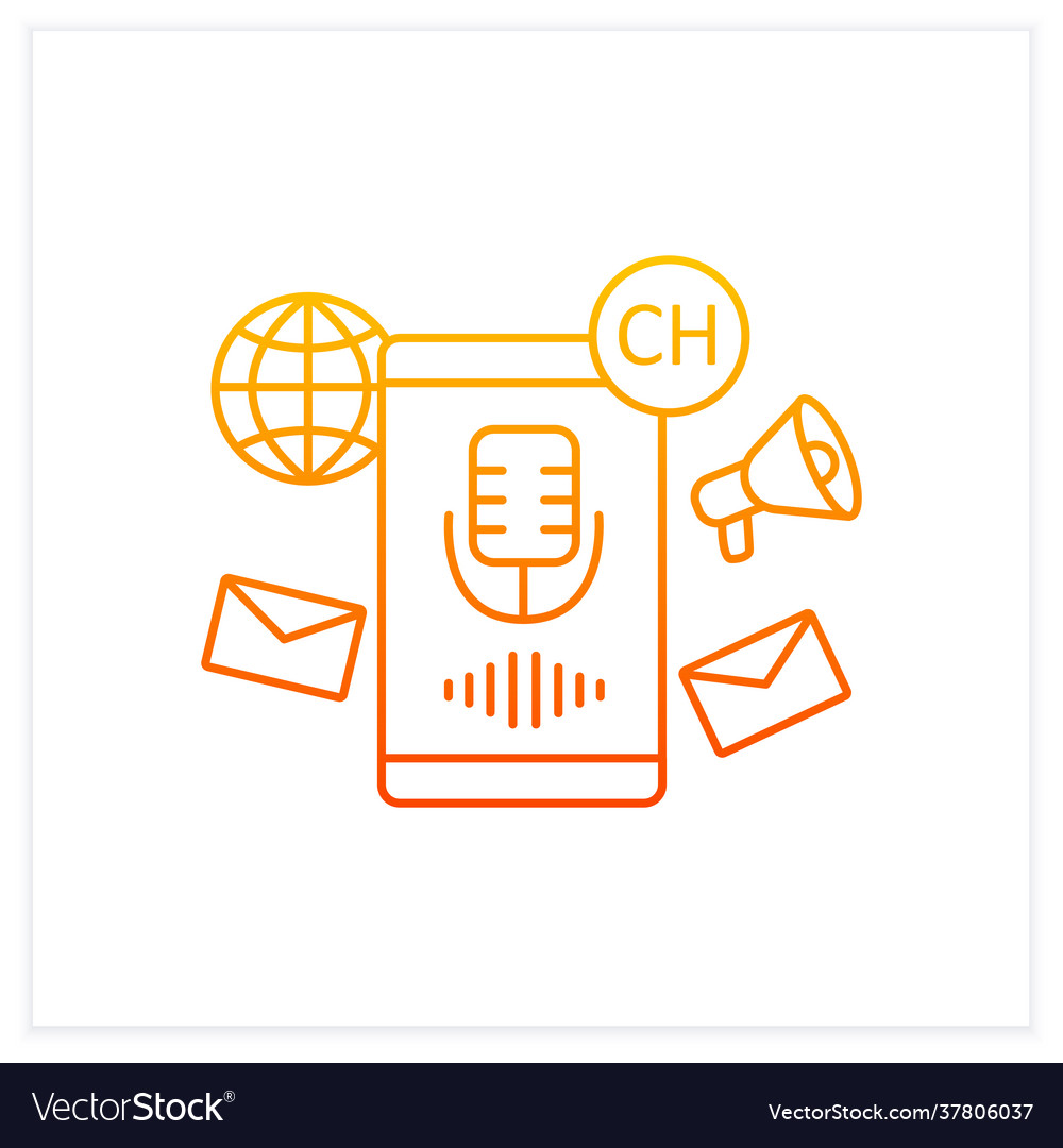 Voice message gradient icon