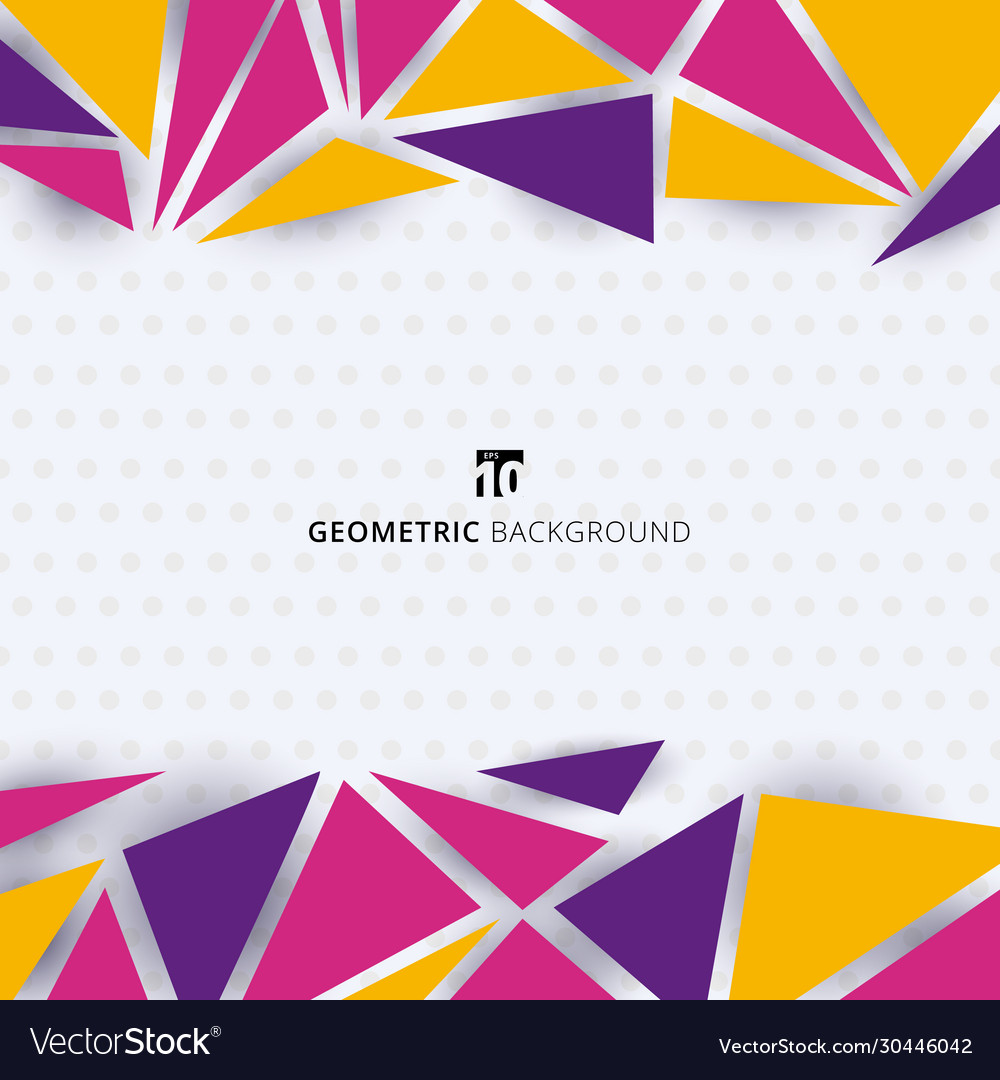Abstract template modern style colorful geometric Vector Image