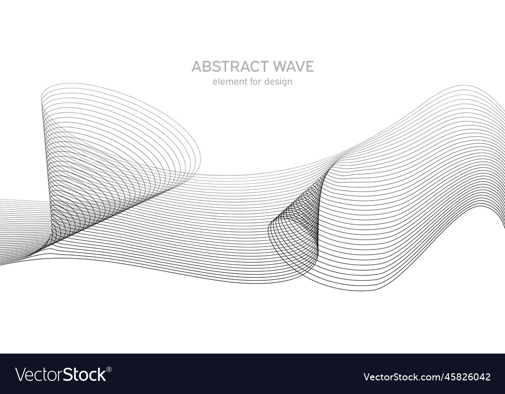 Abstract wave element for design digital vector image Abstract wave element for design digital
