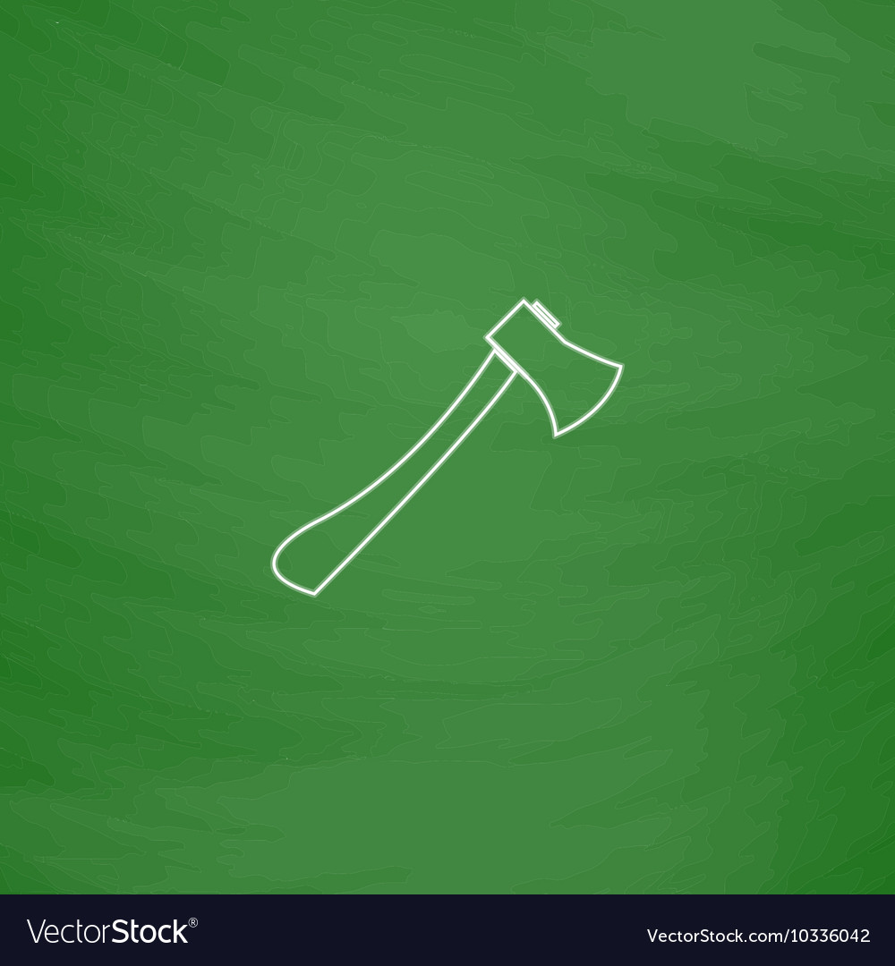 Axe computer symbol vector image Axe computer symbol