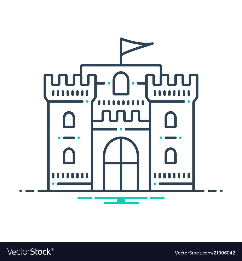 Castle Royalty Free Vector Image - VectorStock