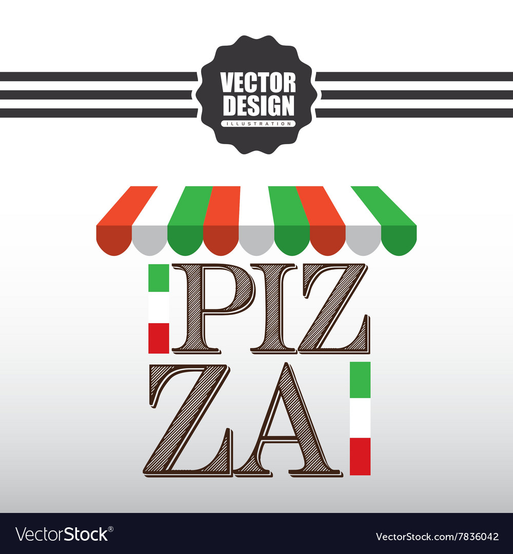 Delicious pizza design