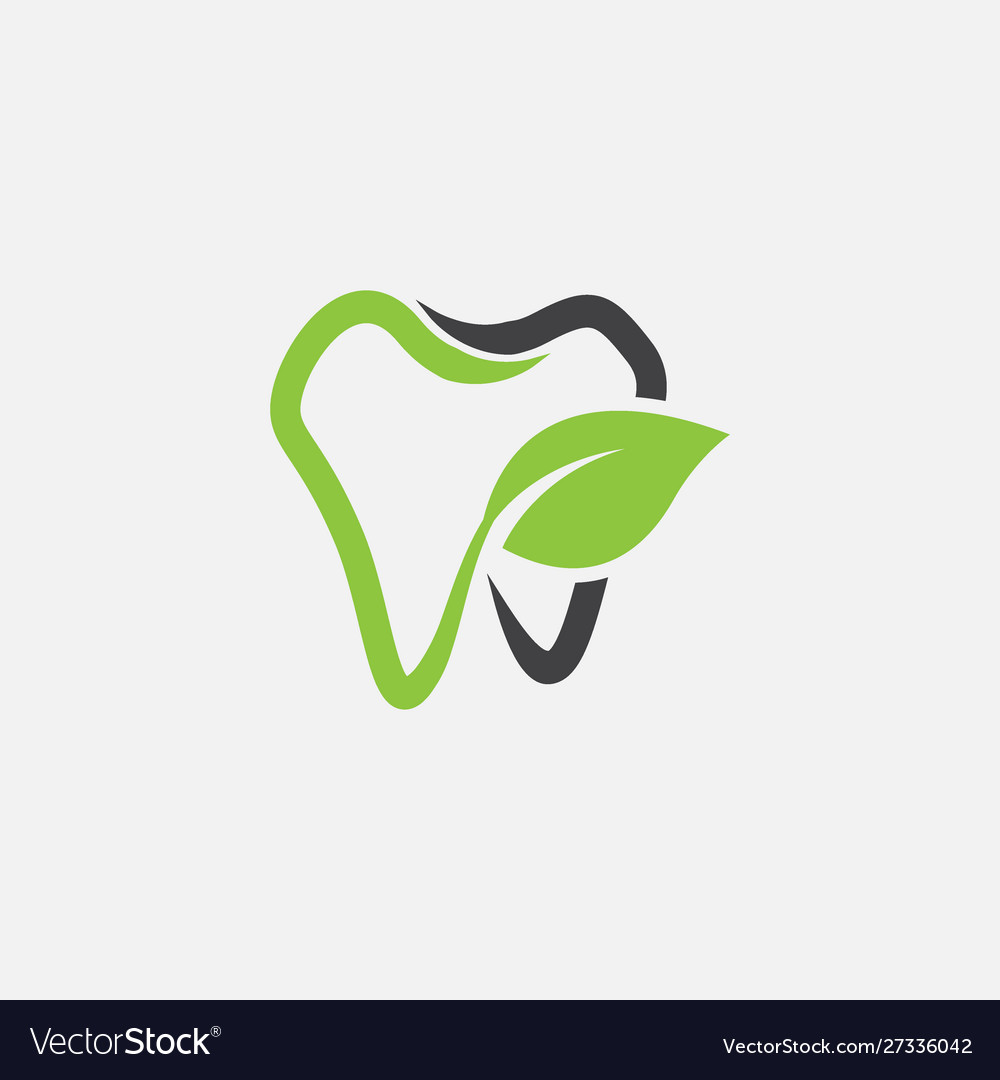 Dental Logo-Ikone natürlichen Zahnarzt vector image Dental Logo-Ikone natürlichen Zahnarzt