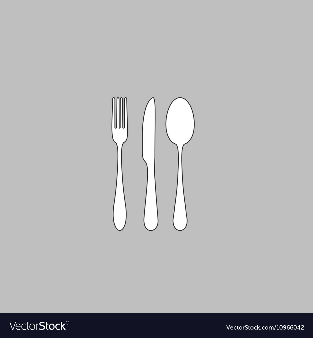Fork spoon knife computer symbol
