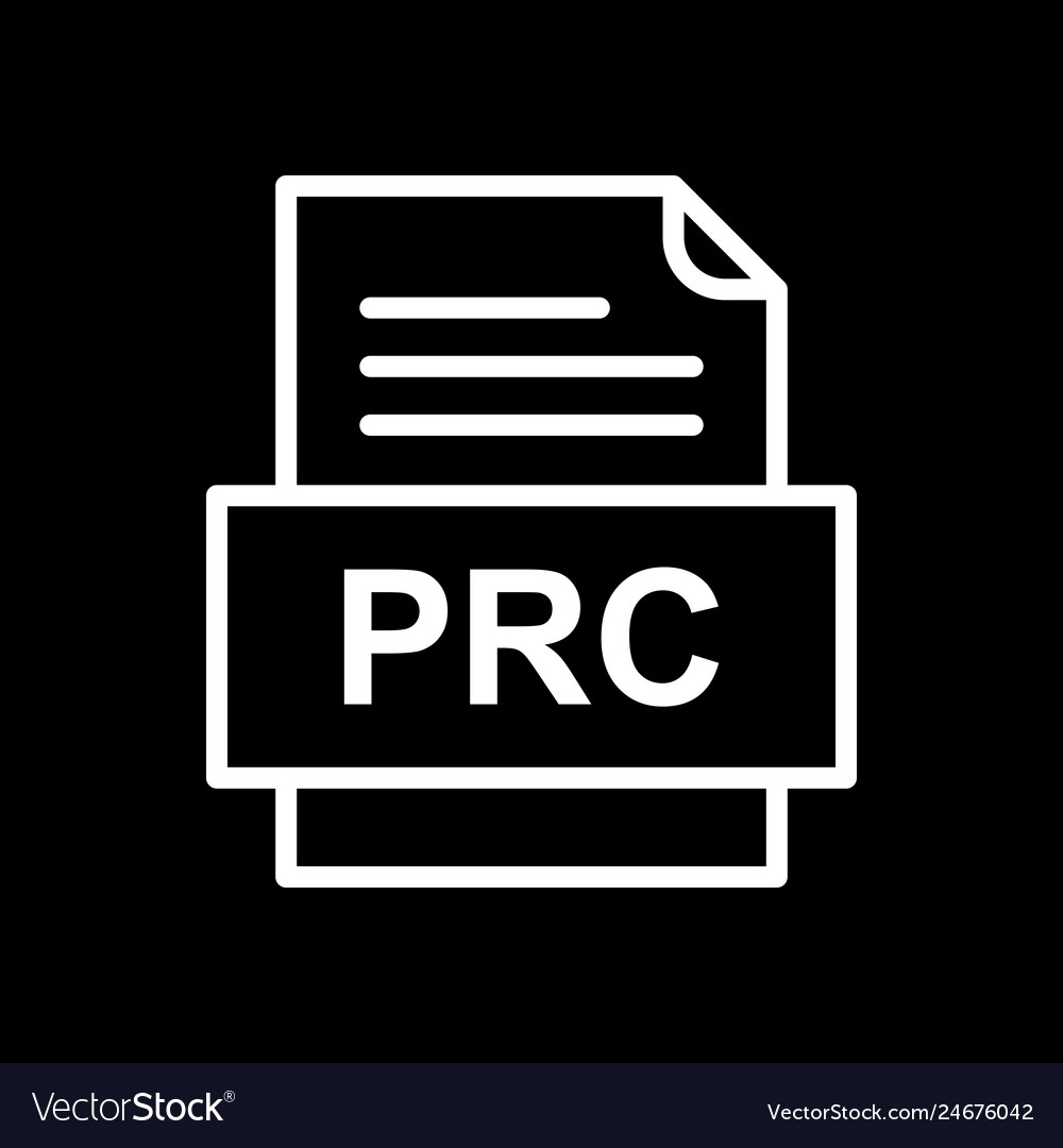 Prc file document icon