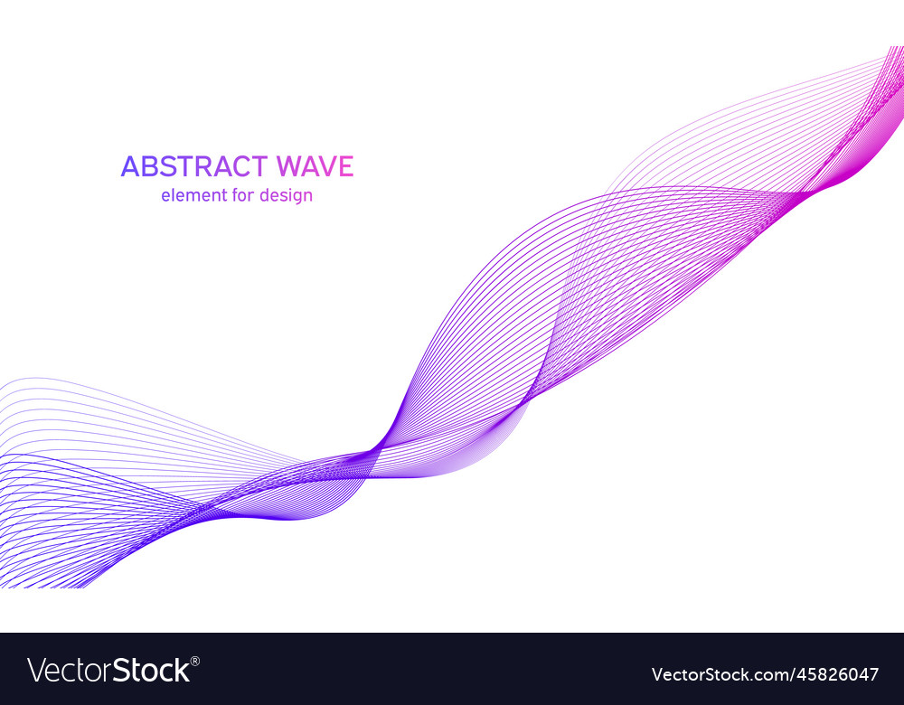 Abstract colorful wave element for design vector image Abstract colorful wave element for design