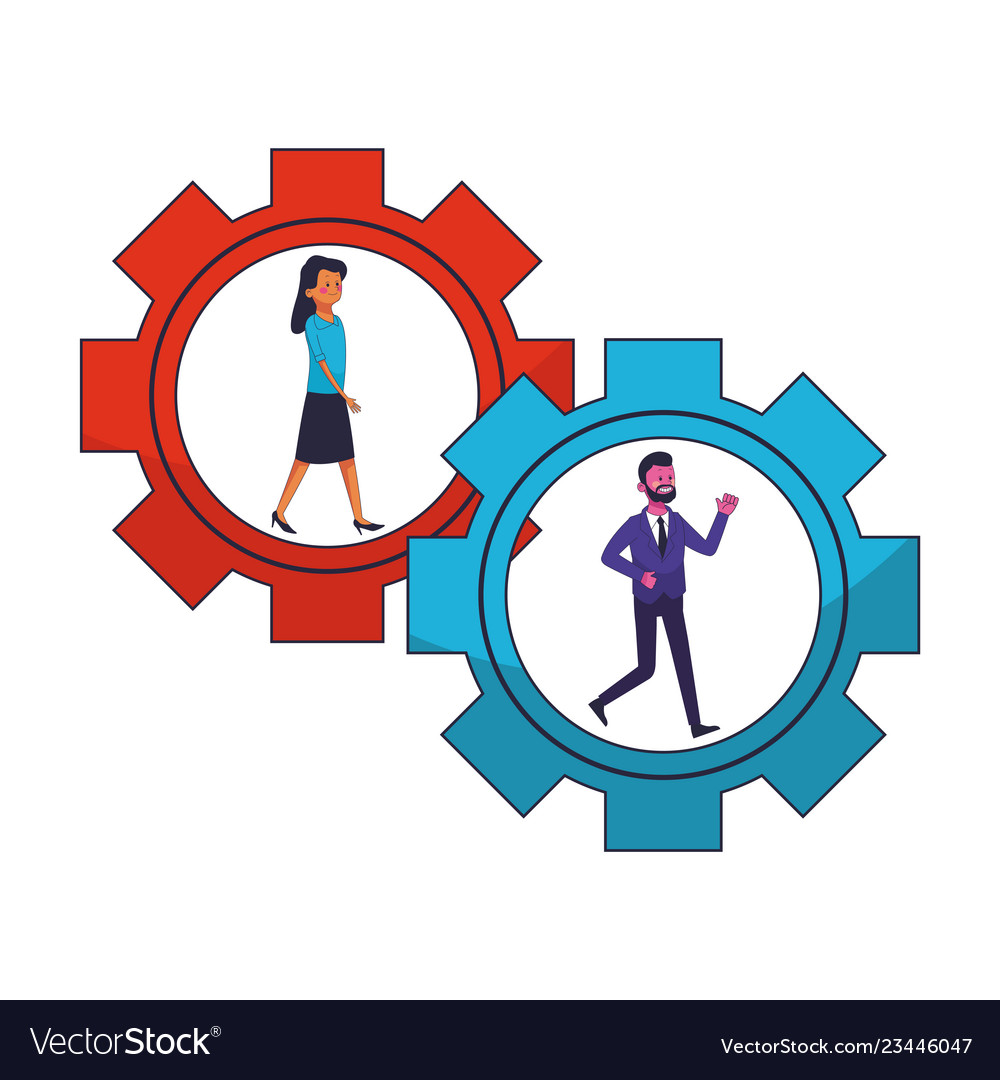 Führungskräfte von Mitarbeitern vector image Führungskräfte von Mitarbeitern