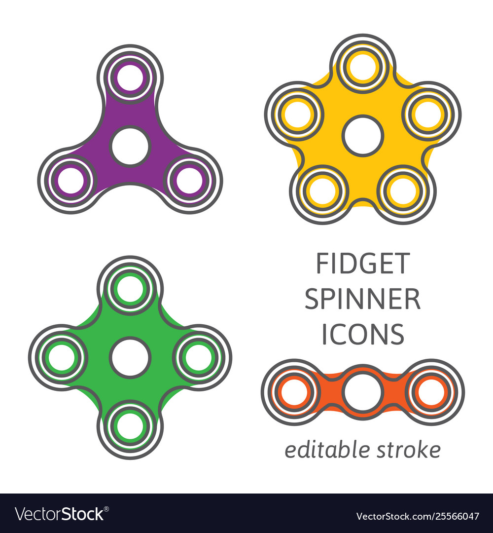 Fidget hand spinner Royalty Free Vector Image - VectorStock