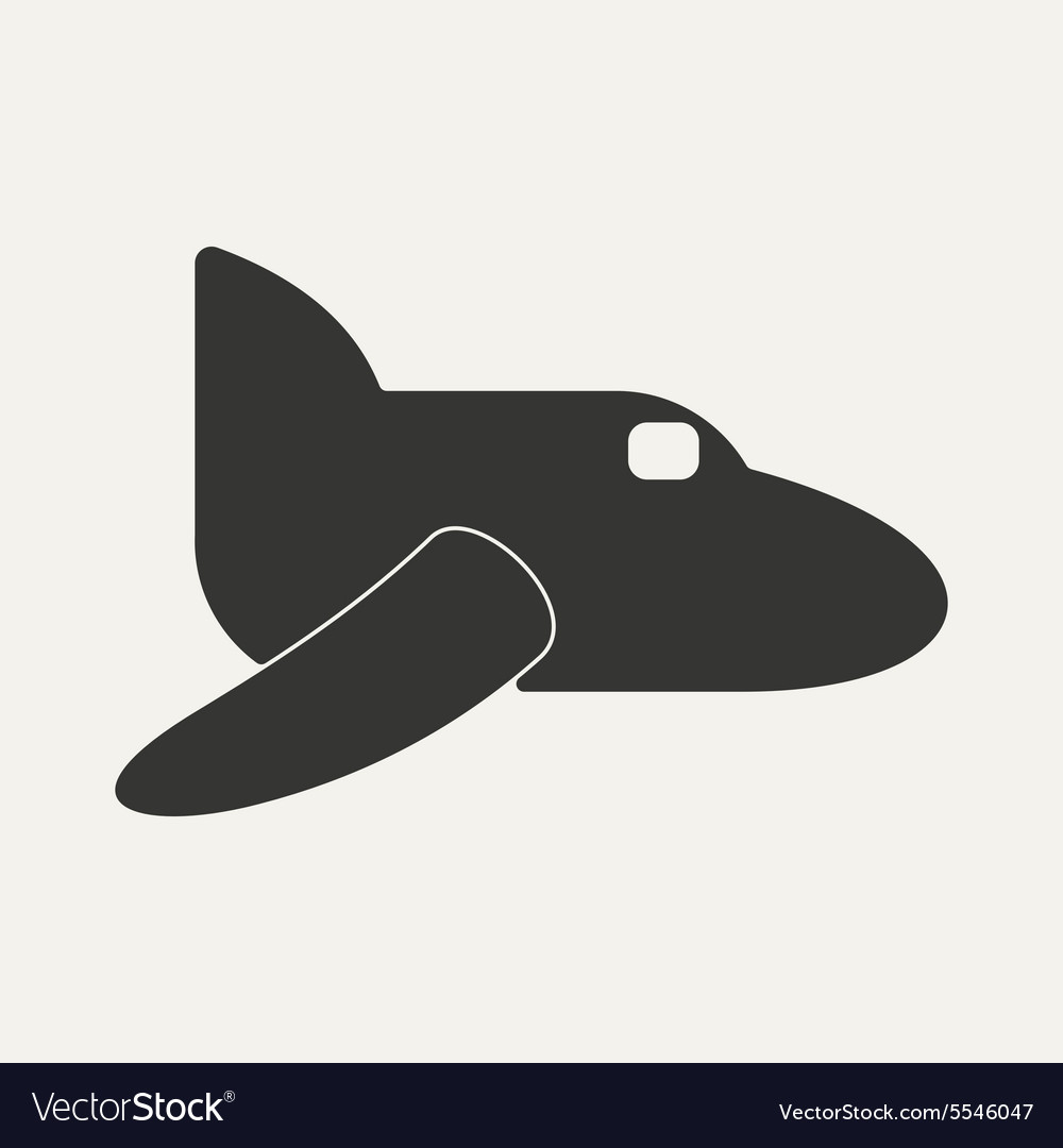 Flat in black and white mobile application plane