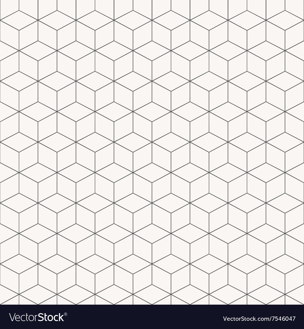 Geometric cubes pattern seamless Royalty Free Vector Image