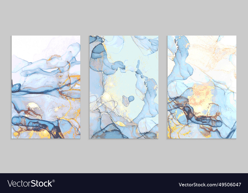 Liquid marble art captivating gold splatter Vector Image