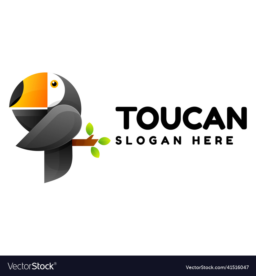 Logo Toucan Gradient bunten Stil