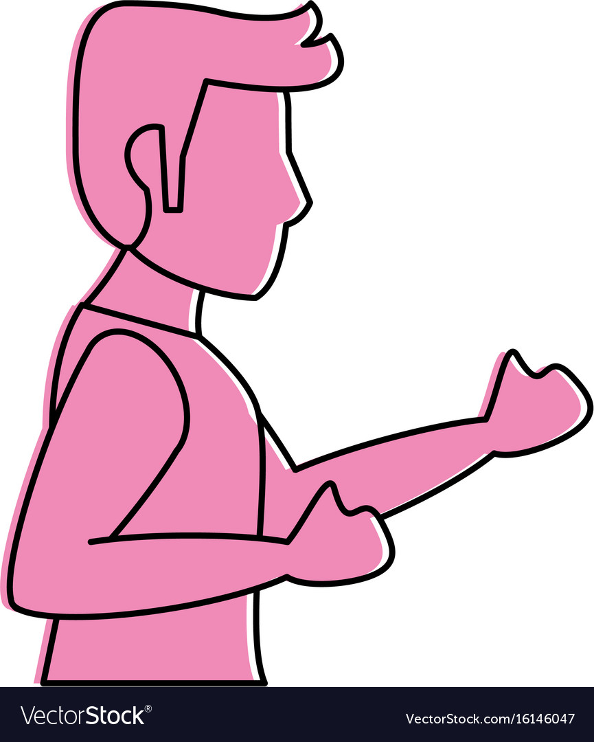 Man avatar running icon image
