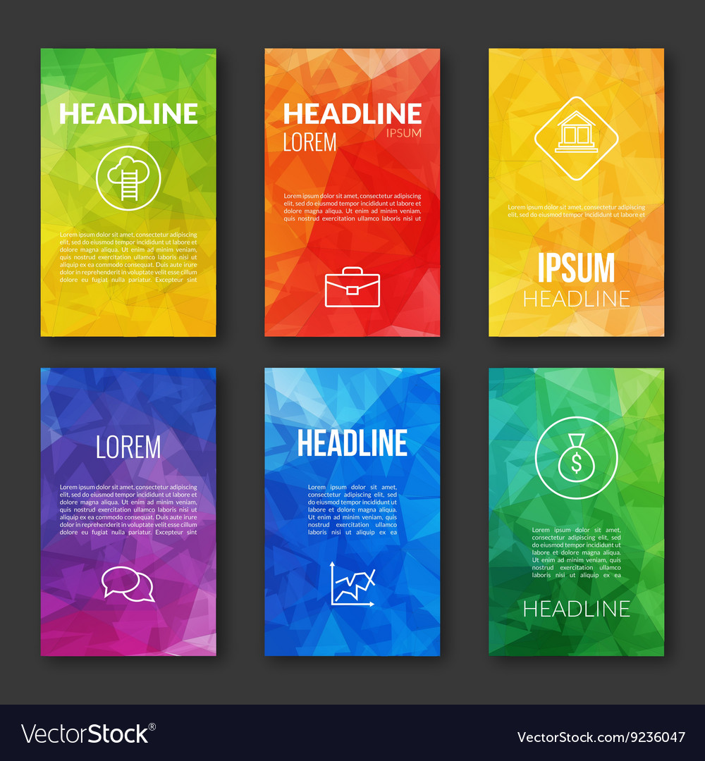 Modern Business Templates - Set of Brochures