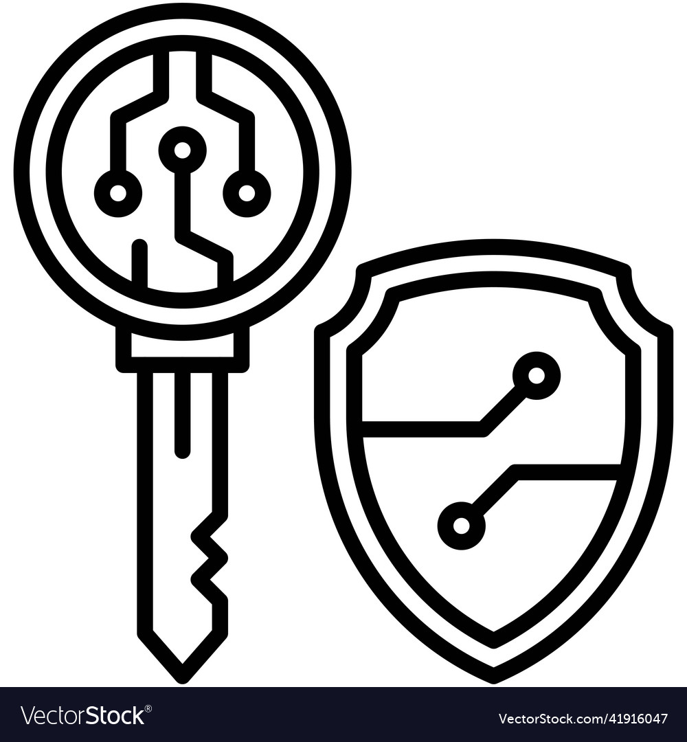 Private key icon blockchain related